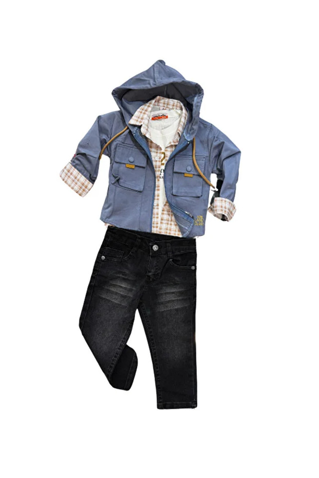 Kapsonlu Ceketlı 4 Lu Takım Yavrucak 5764